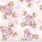 Elephant Love Pink Anti-Pill Premium Fleece Fabric | By The Yard